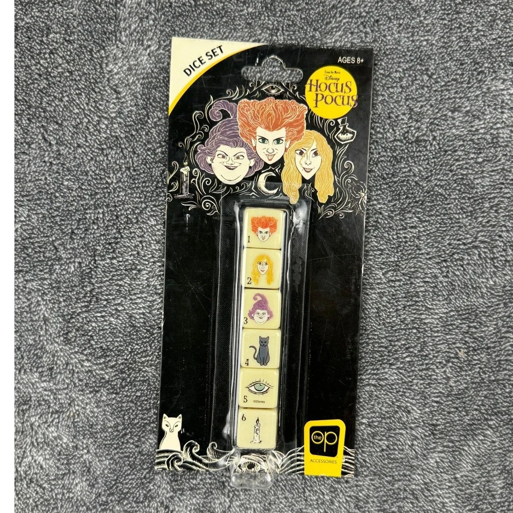Disney Hocus Pocus Dice Set The Op USAopoly Sanderson‎ Sisters Binx 700304155245